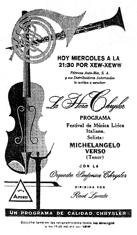 'La Hora Chrysler' - Mexico 1958