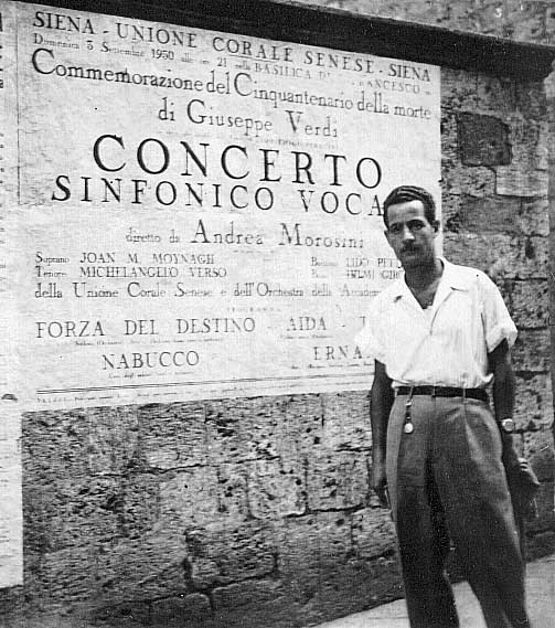 A mural announcement of the concert