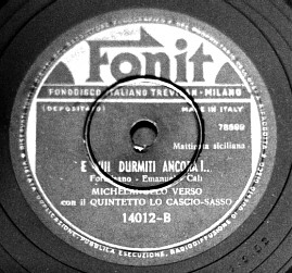 Fonit label of 'E vui durmiti ancora'