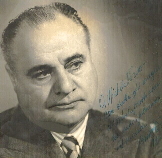 An autographed picture of Beniamino Gigli dedicated to Michelangelo Verso