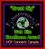Great Gig Web Site Excellence Award