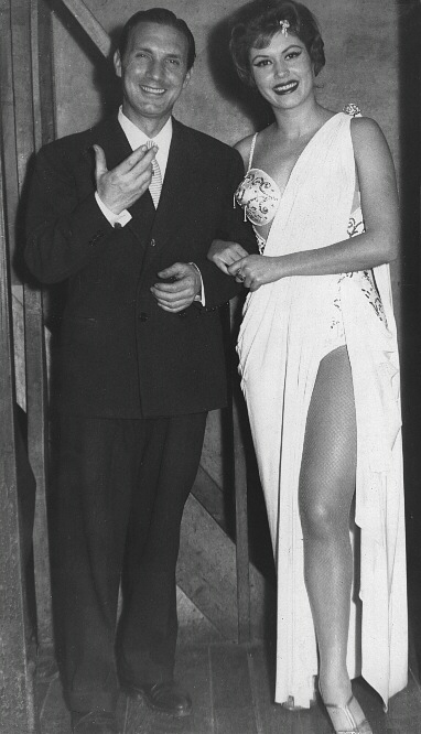 Miss Mexico, Ana Berta Lepe, together with Michelangelo Verso