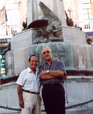 M. Verso together with Prof. Luigi Vincenzoni, nephew of B. Gigli