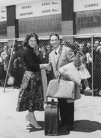 Michelangelo Verso arriving at the airport of Bogot�